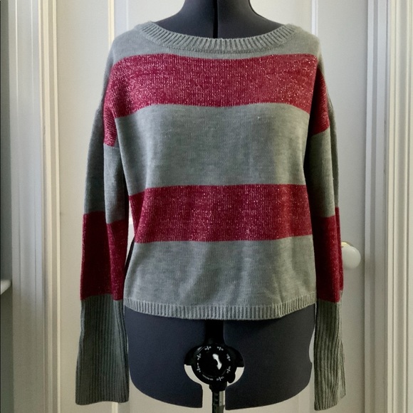 Grace Elements Cropped Crewneck Sweater NWT - Picture 3 of 8